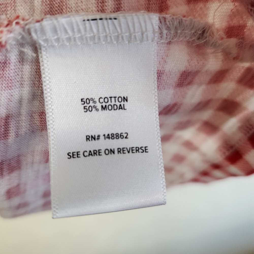 Belle & Isle Ruffled Sleeve Pullover Gingham Design Shirt Size 1 P2p 23 - Picture 4 of 6